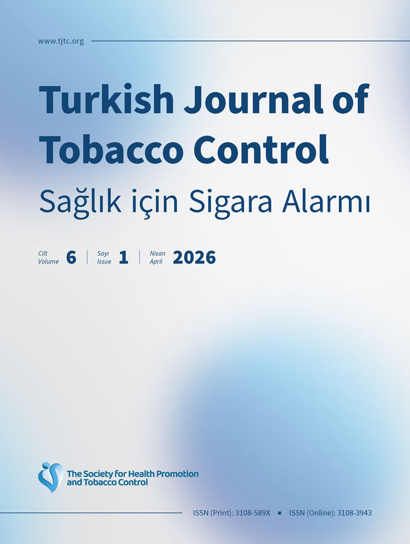 Sağlık için Sigara Alarmı 2026 Cilt 6 Sayı 1 kapak